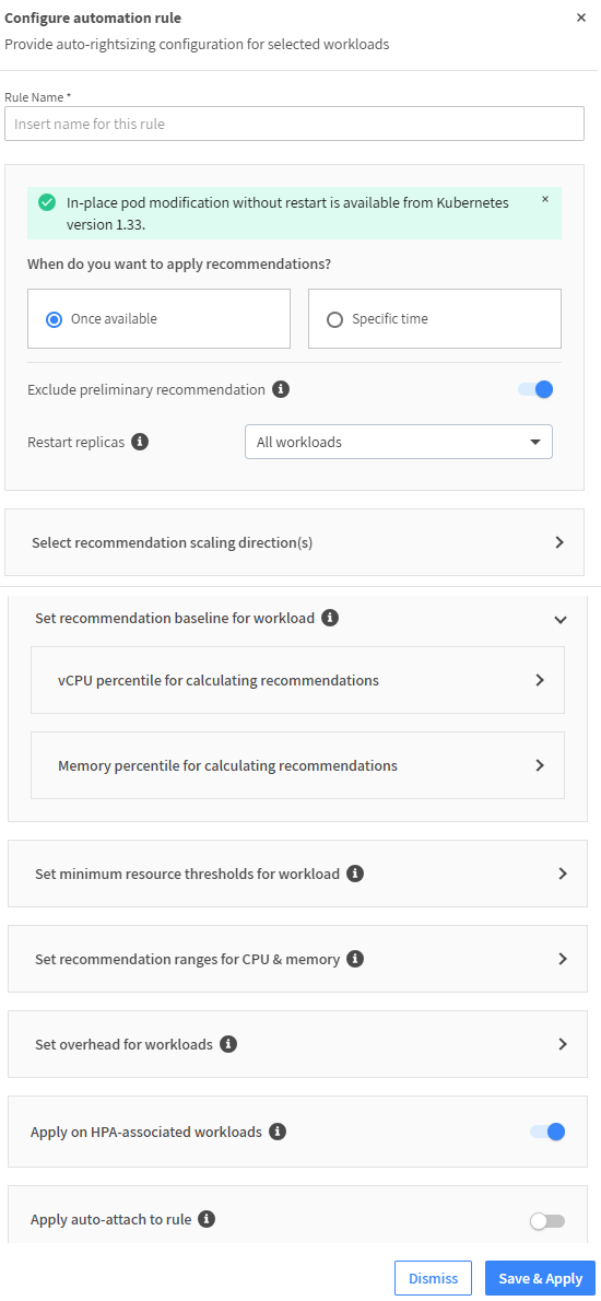 rightsizing-rule-options-screen